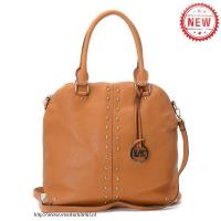 michael kors bowling stud medium bruin boekentassen Outlet Enschede v80b6530